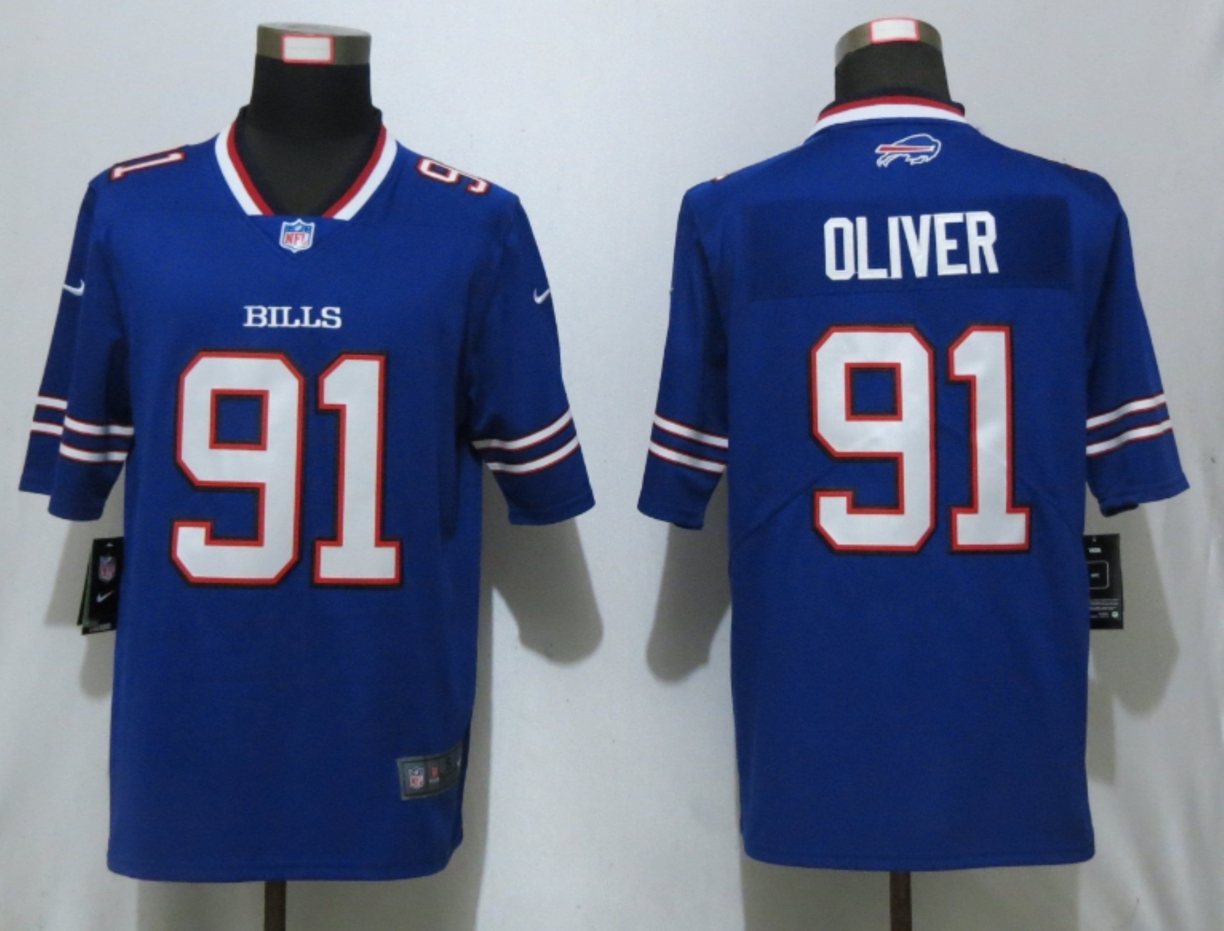 Men Buffalo Bills #91 Oliver Blue Nike Vapor Untouchable Limited Playe NFL Jerseys->buffalo bills->NFL Jersey